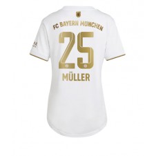 Bayern Munich Thomas Muller #25 Bortedrakt Kvinner 2022-23 Kortermet